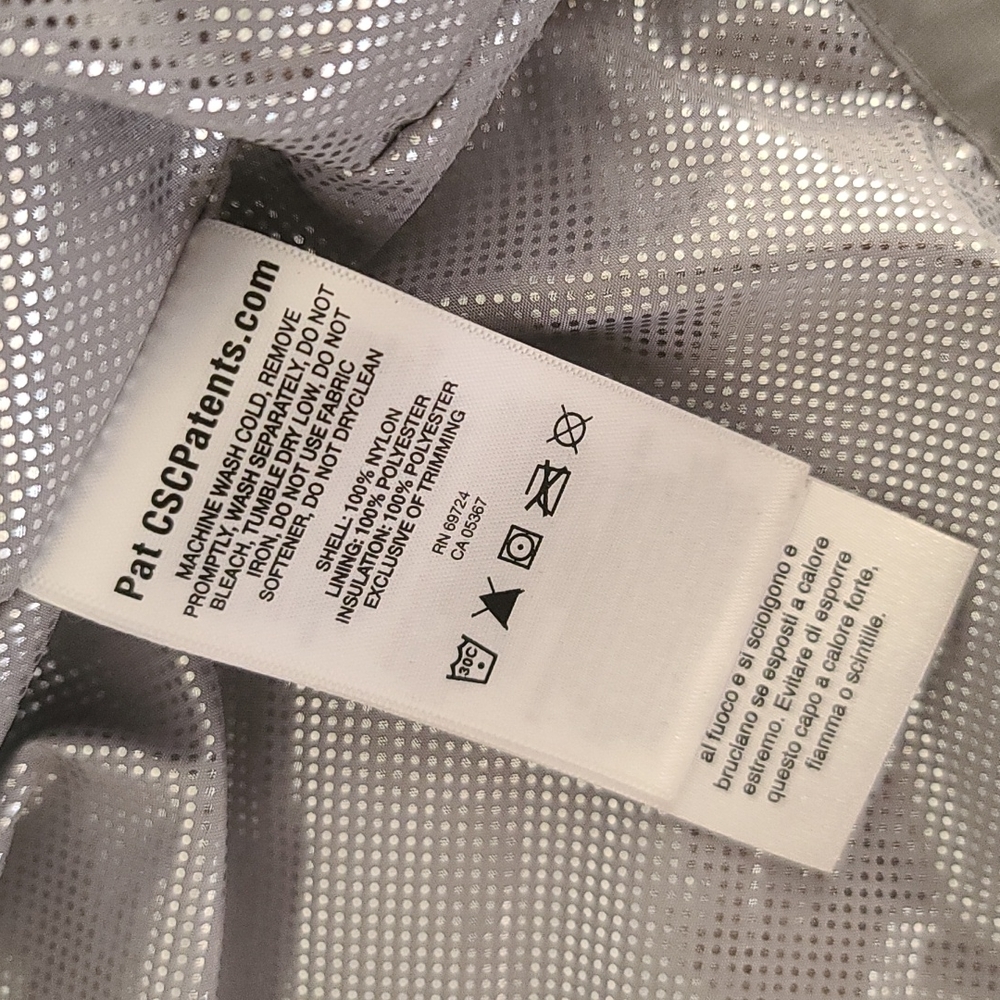 COLUMBIA Gray Omni Heat Quilted Puffer Coat Girls Large L 14 16 Winter Jacket - Picture 14 of 16